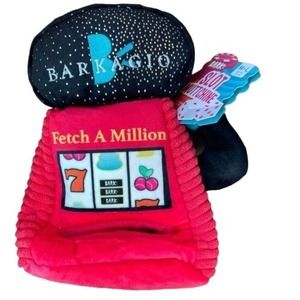 Bark Dog Toy Slot Muttchine Treat Hiding Crinkle Fetch A Million Barkagio New